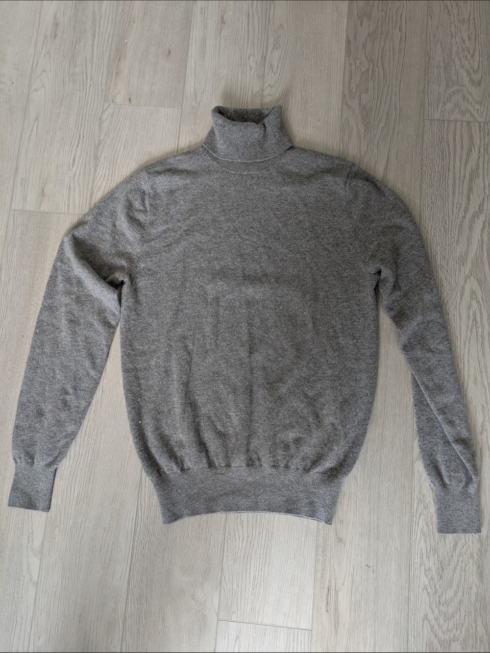 Men's Gray Turtleneck Sweater